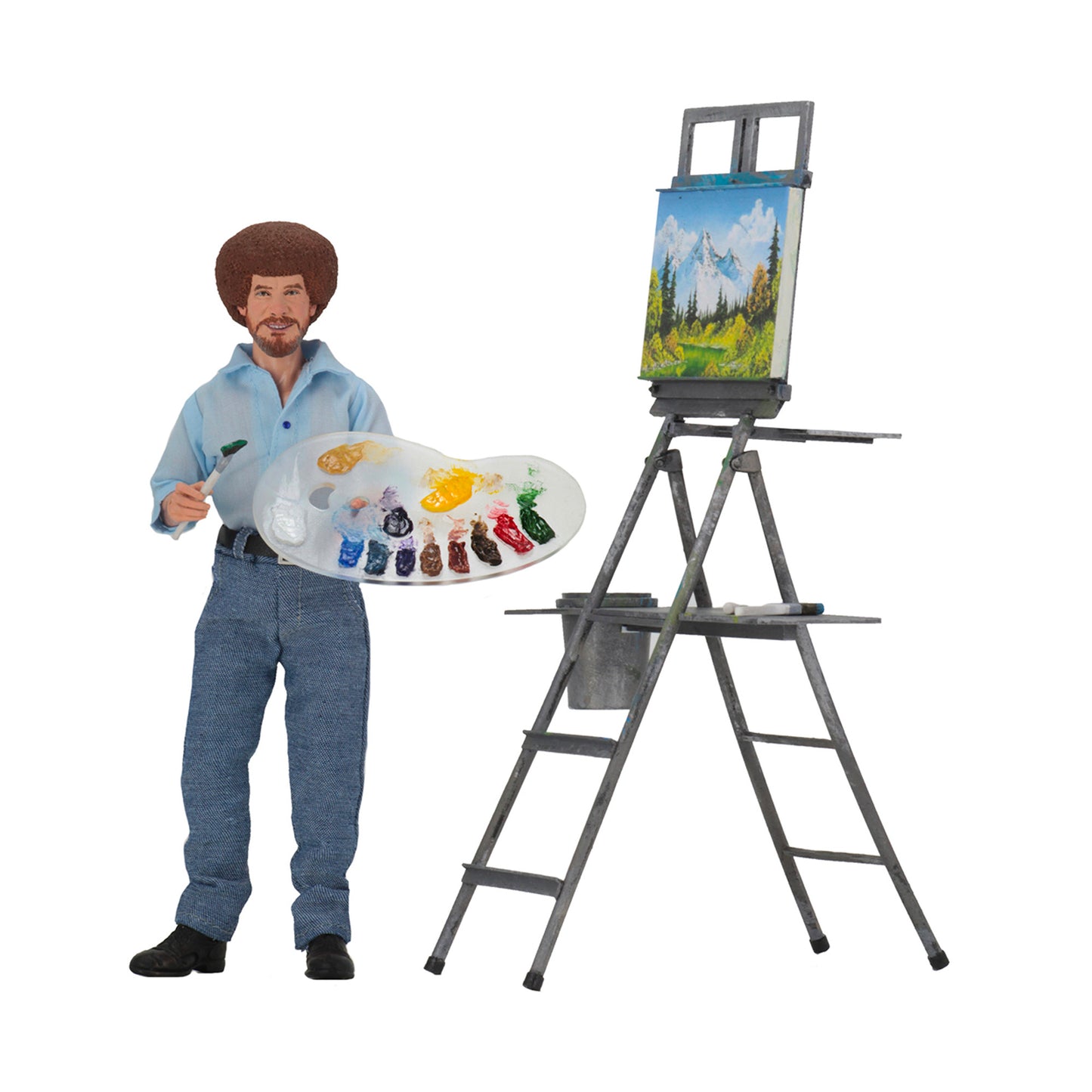 NECA - Bob Ross Clothed 8" Tall Action Figure