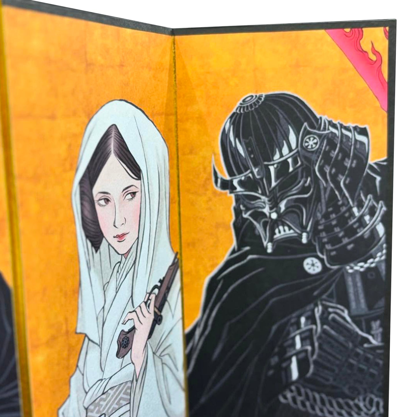 Star Wars Celebration Japan 2025 "BYOBU" Ukiyo-e Folding Screen Badge Art by TAKUMI