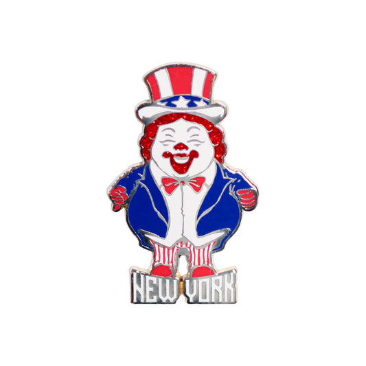 Ron English - MC Supersized New York Enamel Pin