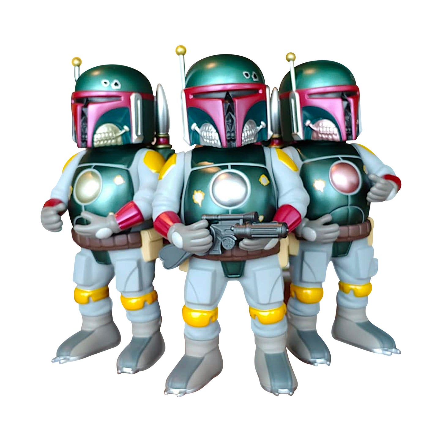 Ron English - Iron Skin Boba Fett Grin Vinyl Figure