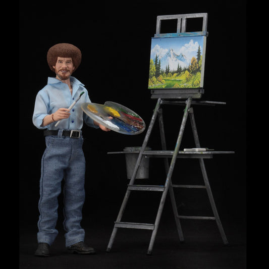 NECA - Bob Ross Clothed 8" Tall Action Figure