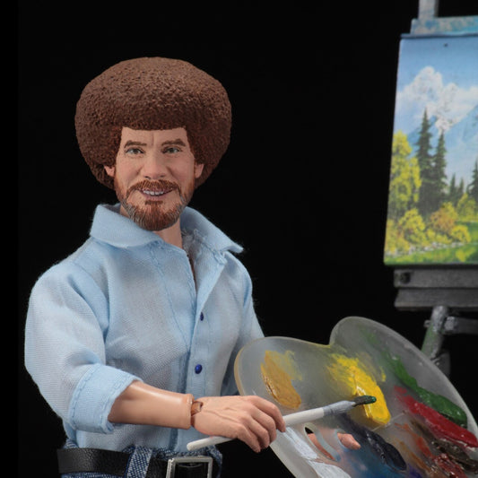 NECA - Bob Ross Clothed 8" Tall Action Figure